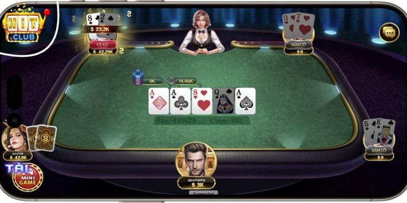 Chơi game bài Phỏm/Tá lả tại Hitclub