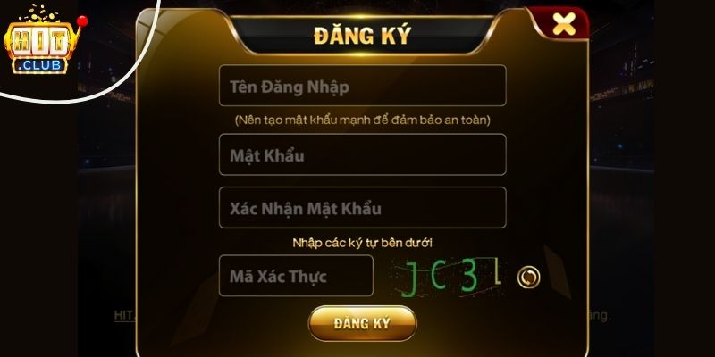 Hướng Dẫn Các Bước Đăng Ký Hitclub Siêu Đơn Giản 2026 Cung cấp thông tin theo yêu cầu để đăng ký tài khoản Hitclub