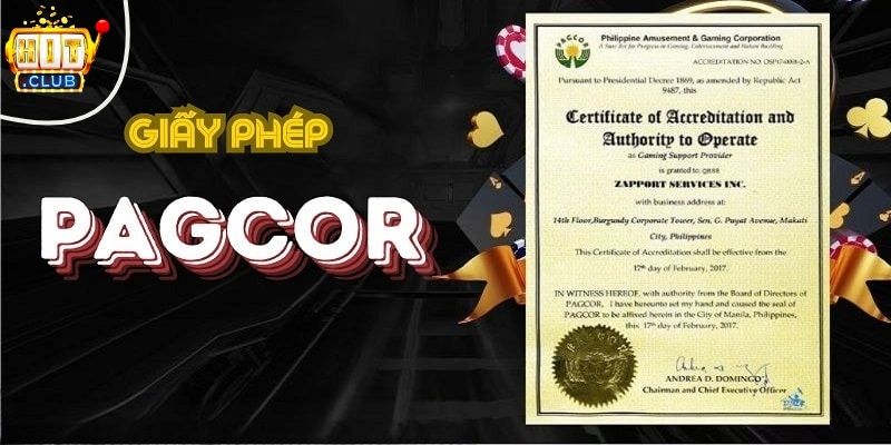 Giấy phép hoạt động minh bạch của cổng game Hitclub