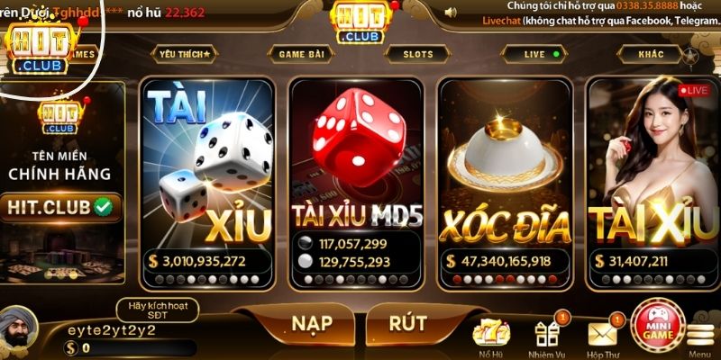 Khám phá tựa game Xóc đĩa Hitclub siêu hấp dẫn cho newbie